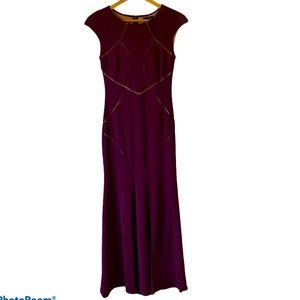 Xscape Purple/Red Long Gown Size 6